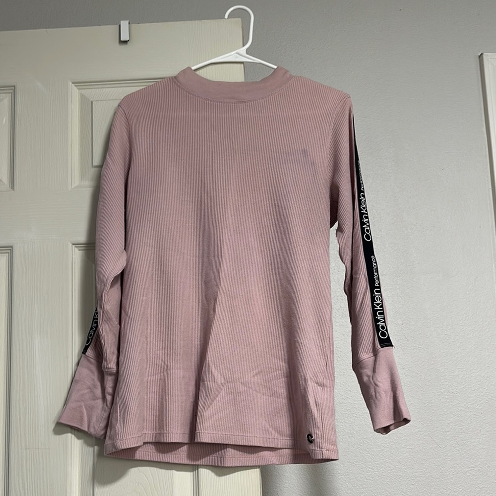 Calvin Klein Mauve Long Sleeve Shirt with Logo